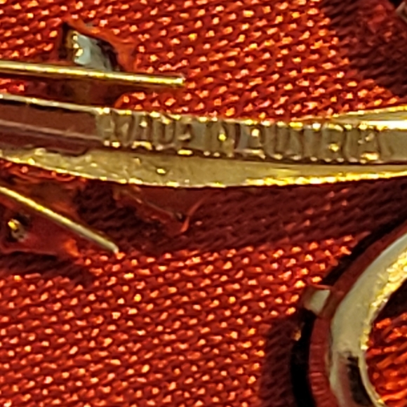 MADE IN AUSTRIA, SMOKY QUARTZ, AND RHINESTONE BROOCH - Picture 5 of 10